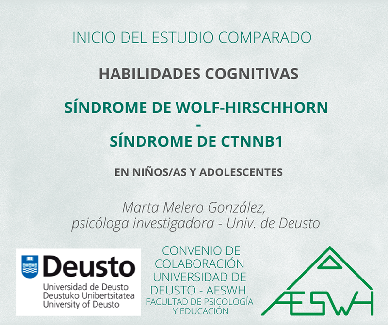 Inicio del estudio comparado entre síndrome SWH y CTNNB1 – Univ. Deusto