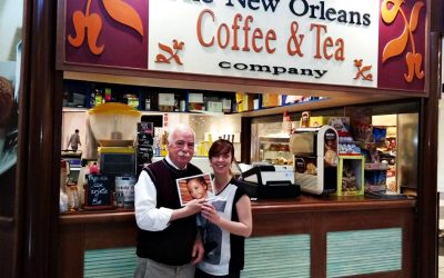 Hucha solidaria en la cafetería La Lechera Nestlé de Valencia